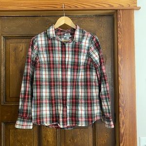 LL Bean plaid flannel